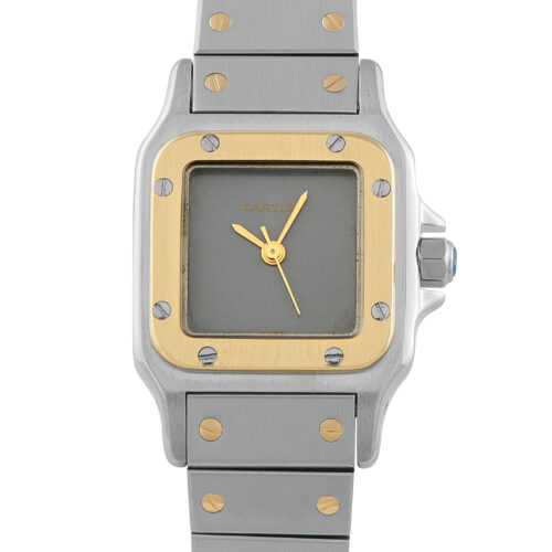 Cartier Santos Carrée Gray Ghost Dial Two-tone Watch
