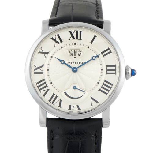 Cartier Rotonde De Cartier Calendar Aperture And Power Reserve Steel Watch
