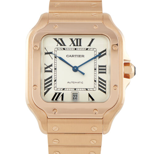 Cartier Santos Large Gold Watch