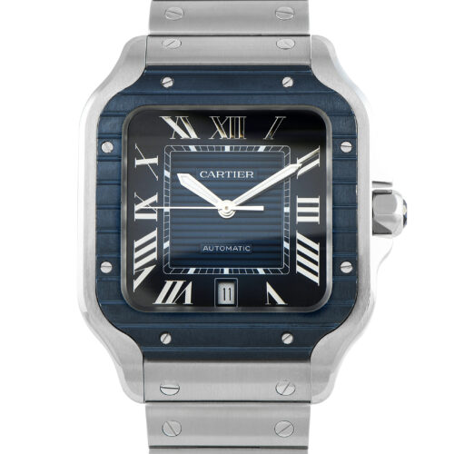 Cartier Santos Large Steel Watch