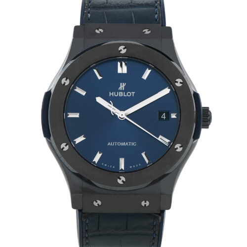 Hublot Classic Fusion Blue Dial Ceramic Watch