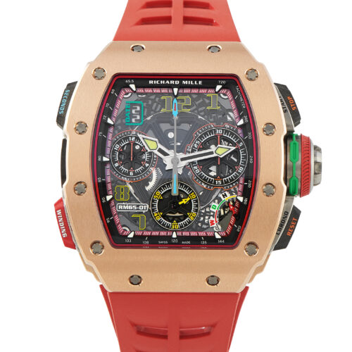 RM 65-01 Split Seconds Chronograph 18K Red Gold Watch RM65-01-RG-CA Rm65-01 RG/CA