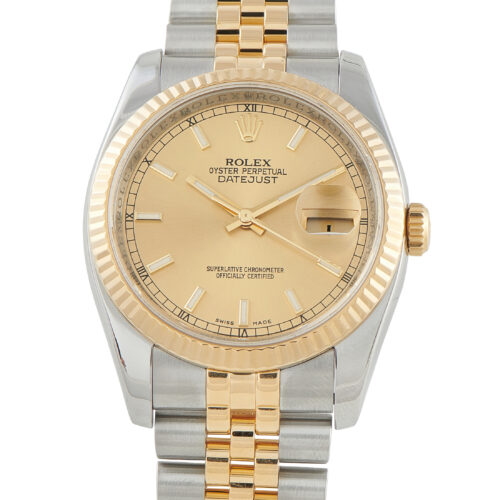 Rolex Datejust 36 Champagne Dial Two-tone Jubilee Watch