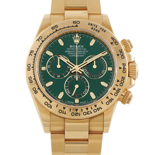 Rolex Daytona John Mayer Green Dial Yellow Gold Watch