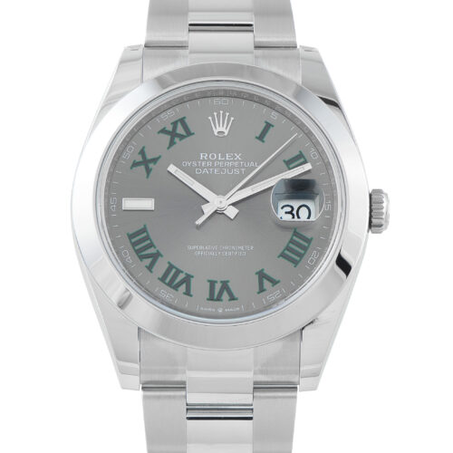 Rolex Datejust 41 Wimbledon Dial Steel Oyster Watch
