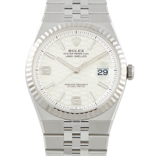 Rolex Land-dweller 40 White Dial Steel Flat Jubilee Watch