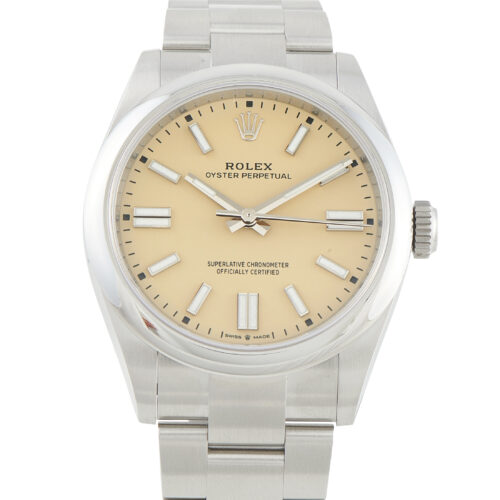 Rolex Oyster Perpetual 41 Beige Dial Steel Watch
