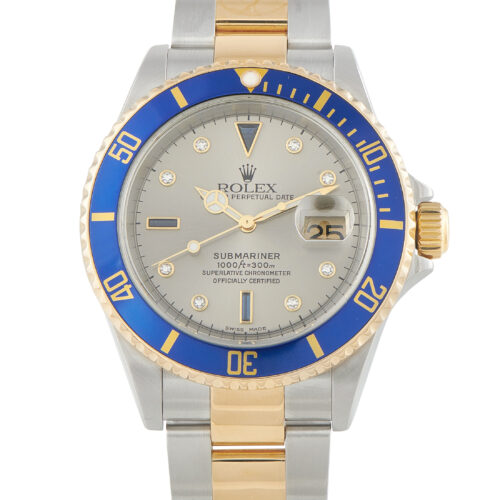 Rolex Submariner Serti Dial Two-tone Watch