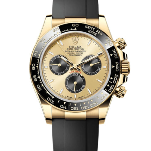 Rolex Daytona Golden Dial Yellow Gold Oysterflex Watch