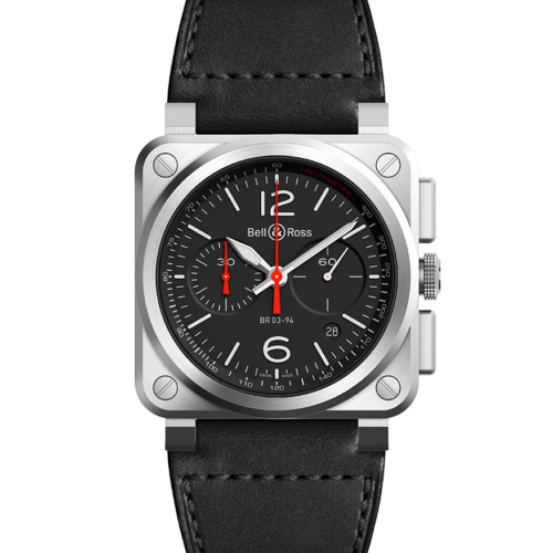 BR-03 Chrono Black Steel