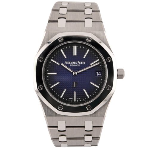 Audemars Piguet Royal Oak ''jumbo'' Extra-thin Titanium/platinum 15202IP - 2014