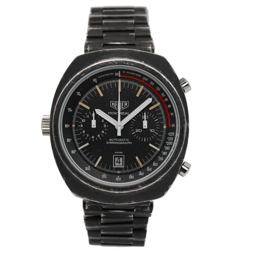 Heuer Montreal Vintage Steel PVD Black - 110.503